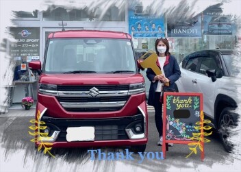O様　新車ｽﾍﾟｰｼｱｶｽﾀﾑご納車おめでとうございます！